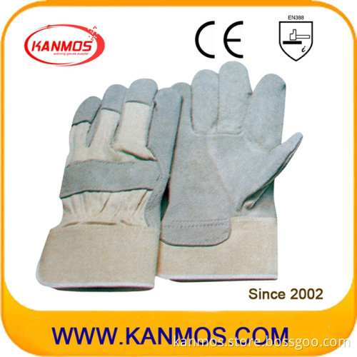 Industrial Safety Cow Split Leather Work Gloves (11008)